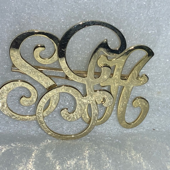 Pat Pend SGS INITIALS BROOCH - Picture 2 of 7